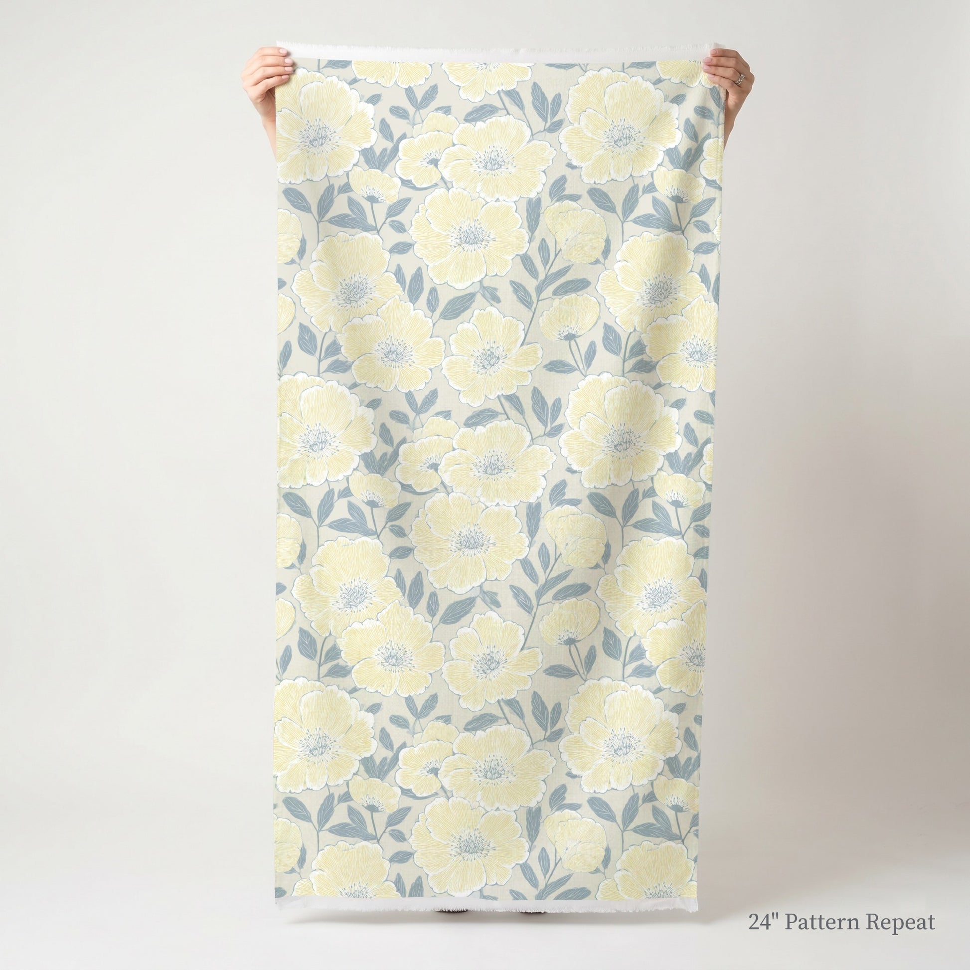 Porchlight Flowers Fabric by the Yard