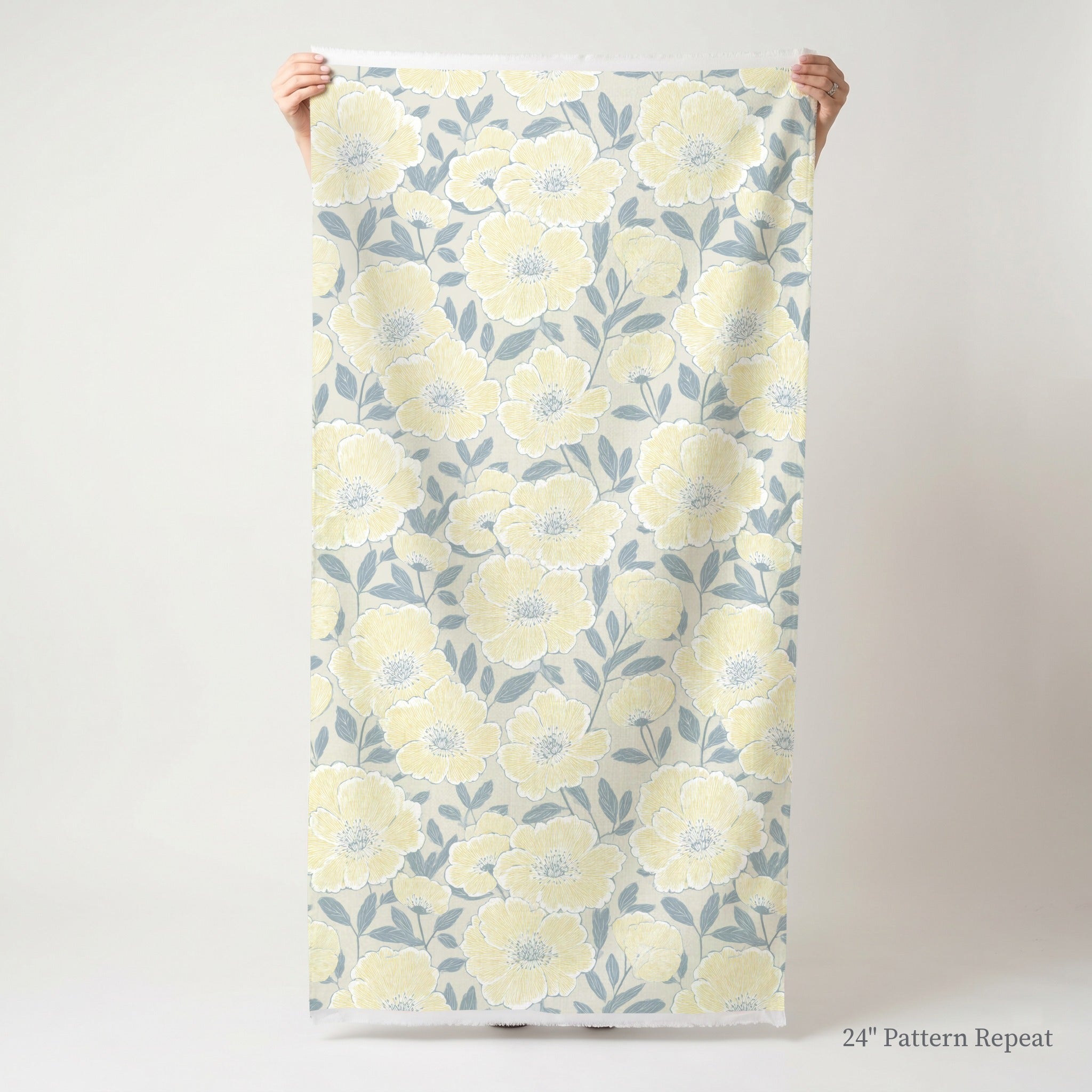 Porchlight Flowers Fabric by the Yard