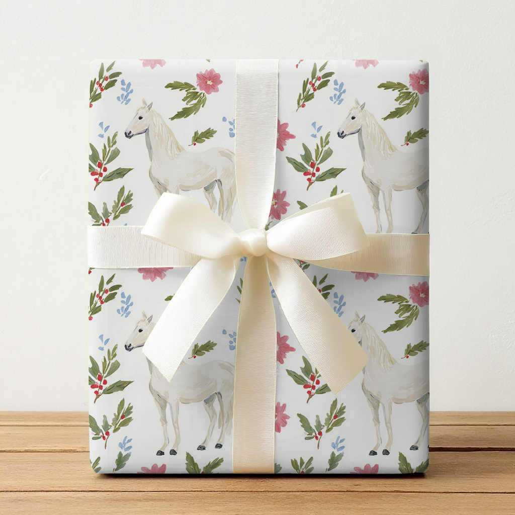 Floral Horse - Wrapping Paper