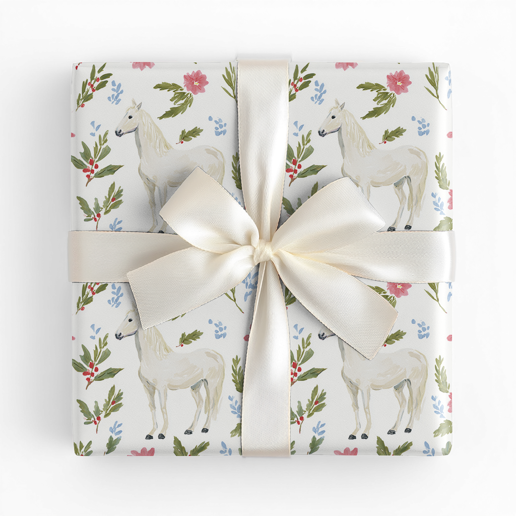 Floral Horse - Wrapping Paper