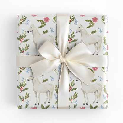 Floral Horse - Wrapping Paper
