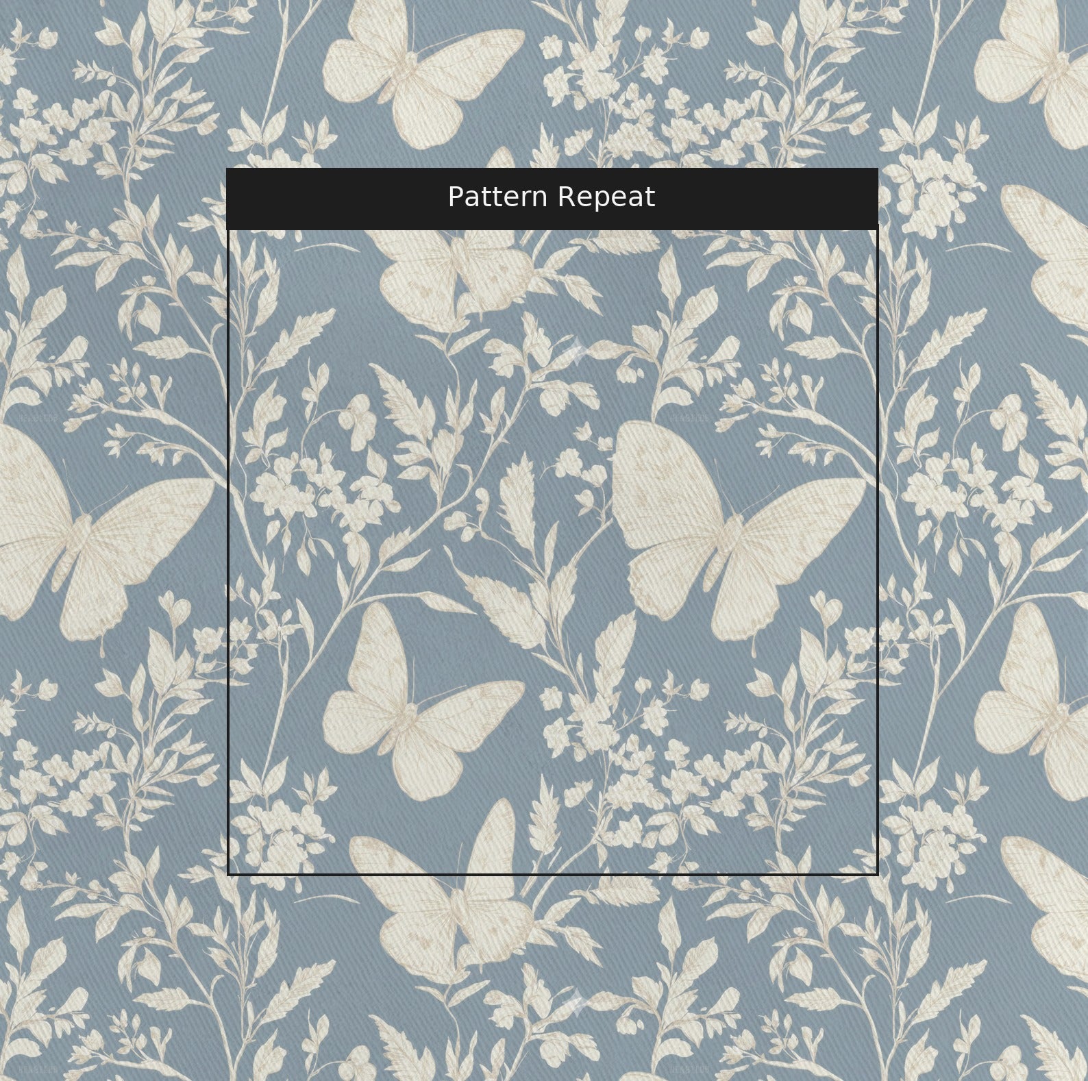 Collierville Beige Fabric by the Yard — pattern repeat