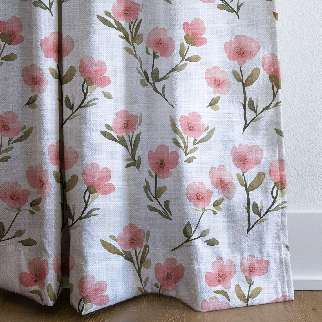 Petal Blush - Drapery — corner closeup