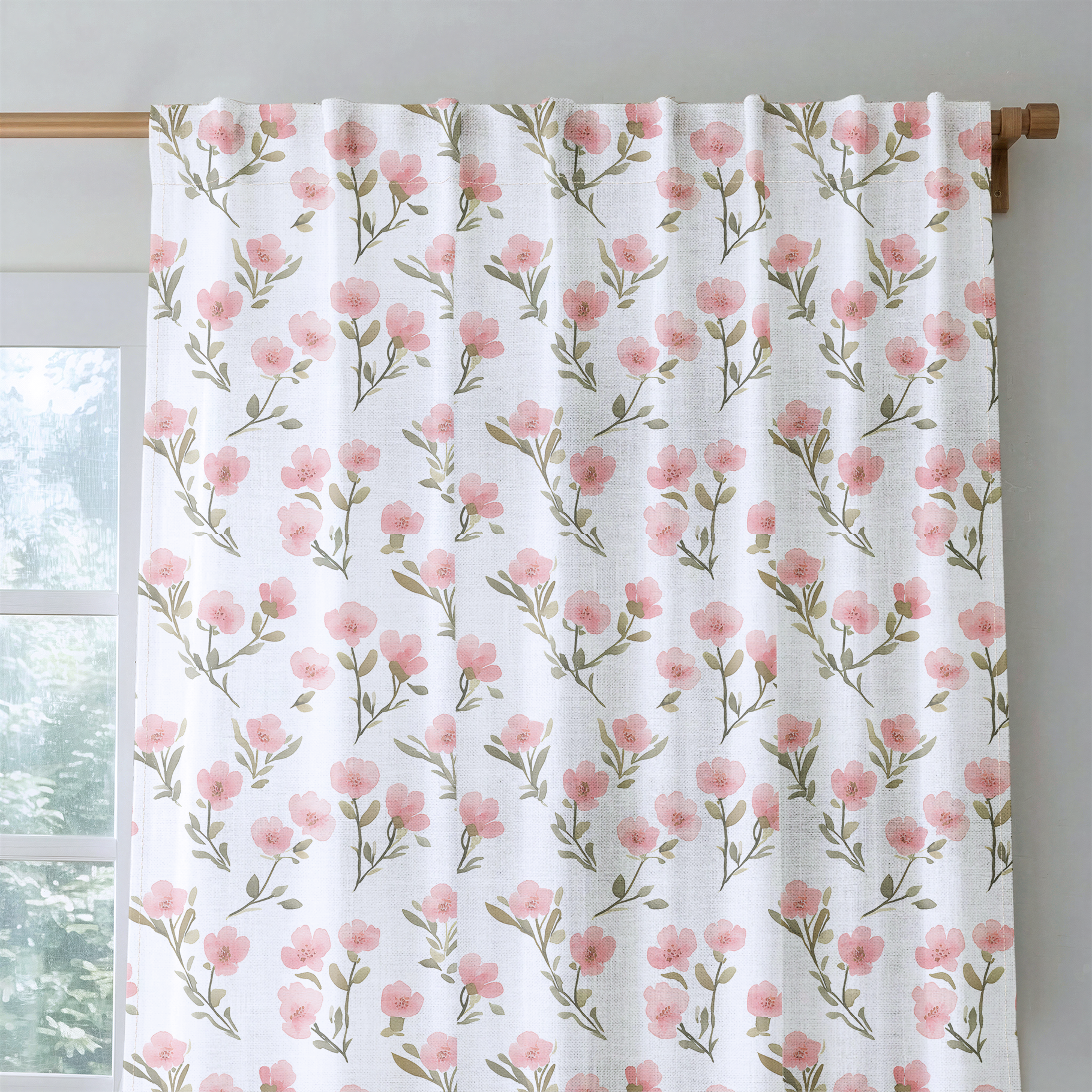 Petal Blush - Drapery — rod