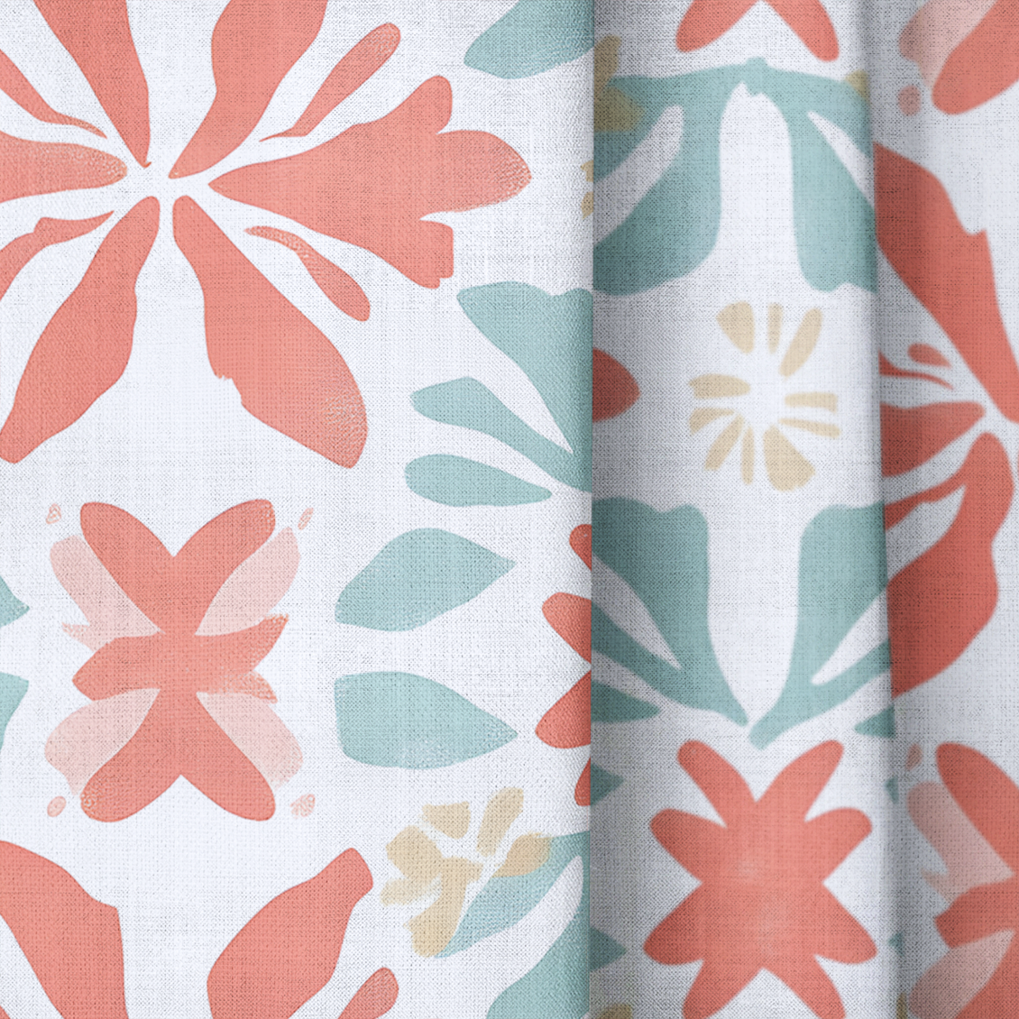 Summer Orange - Drapery — close up