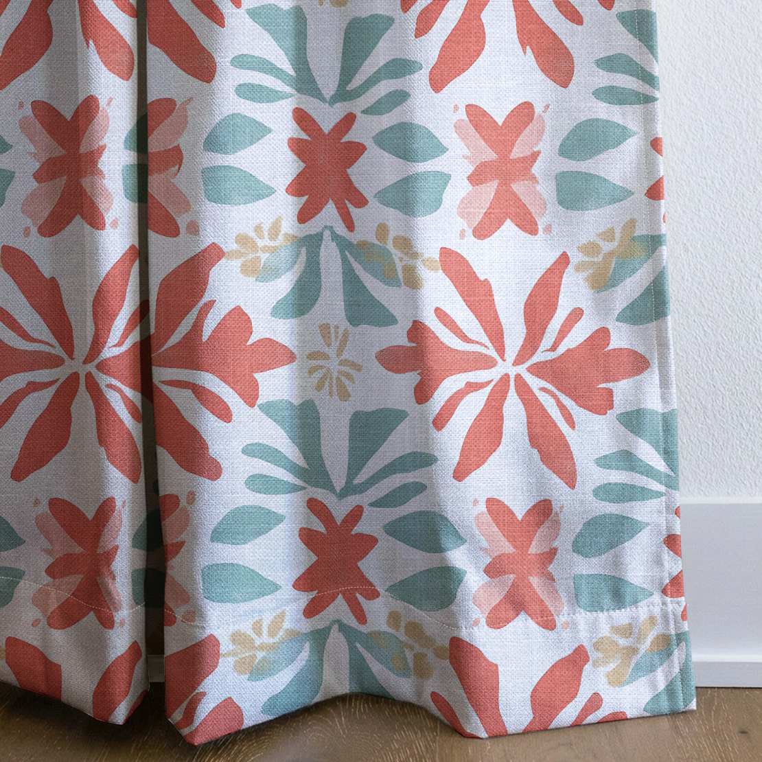 Summer Orange - Drapery — corner closeup