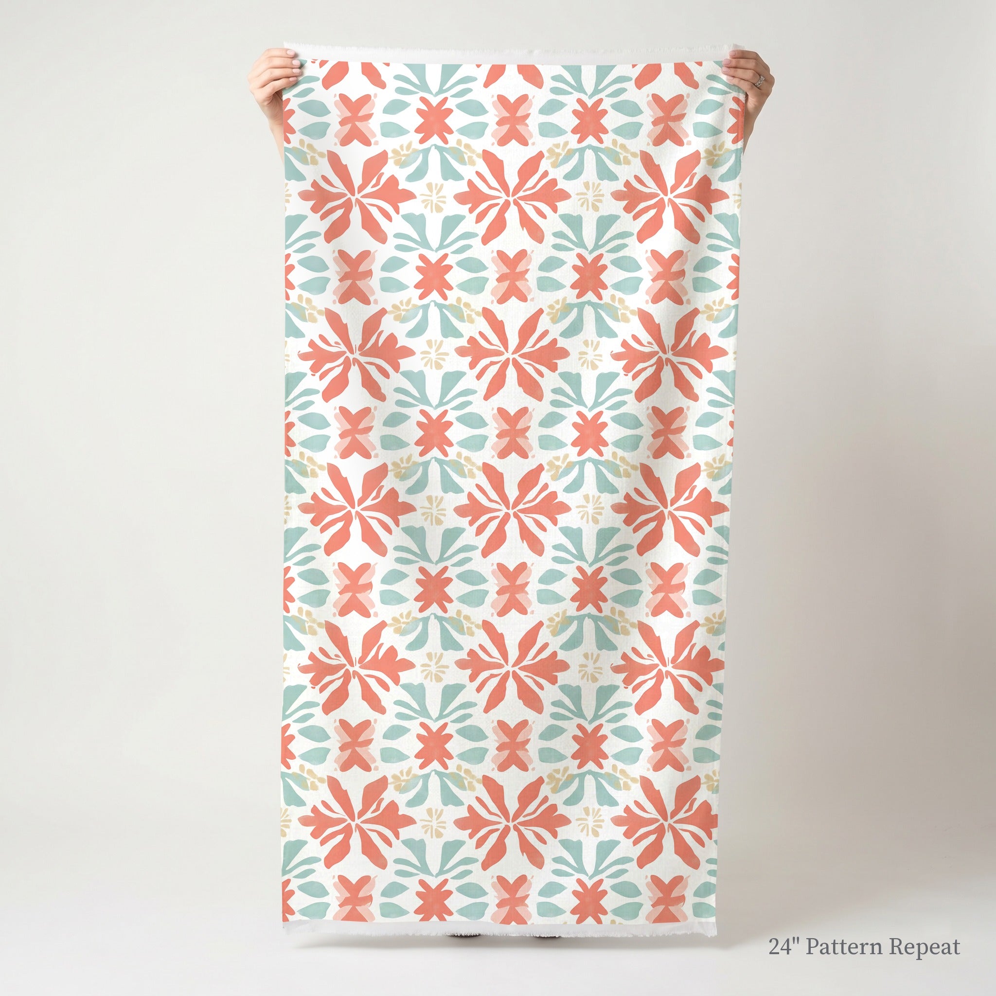 Summer Orange Fabric by the Yard