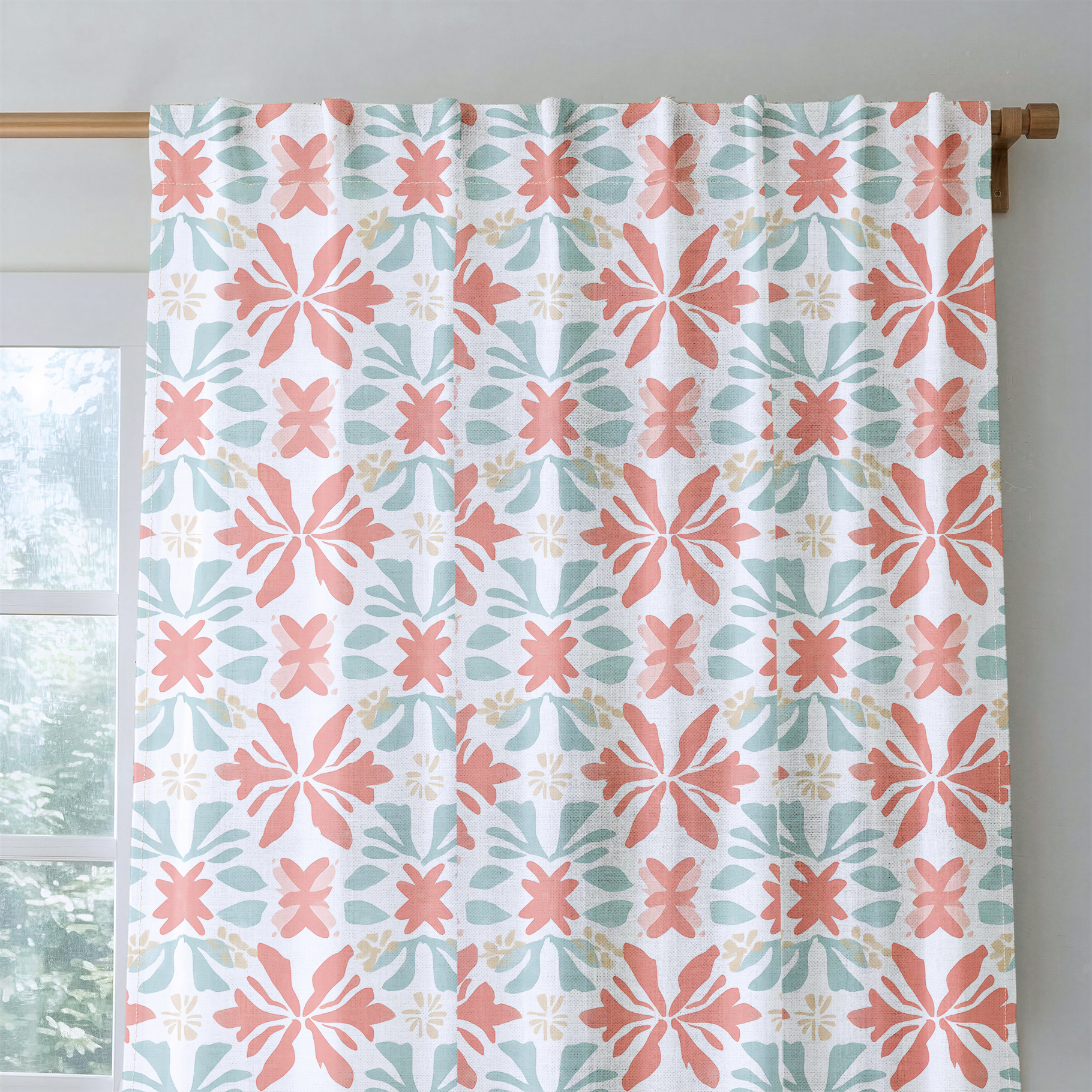 Summer Orange - Drapery — rod