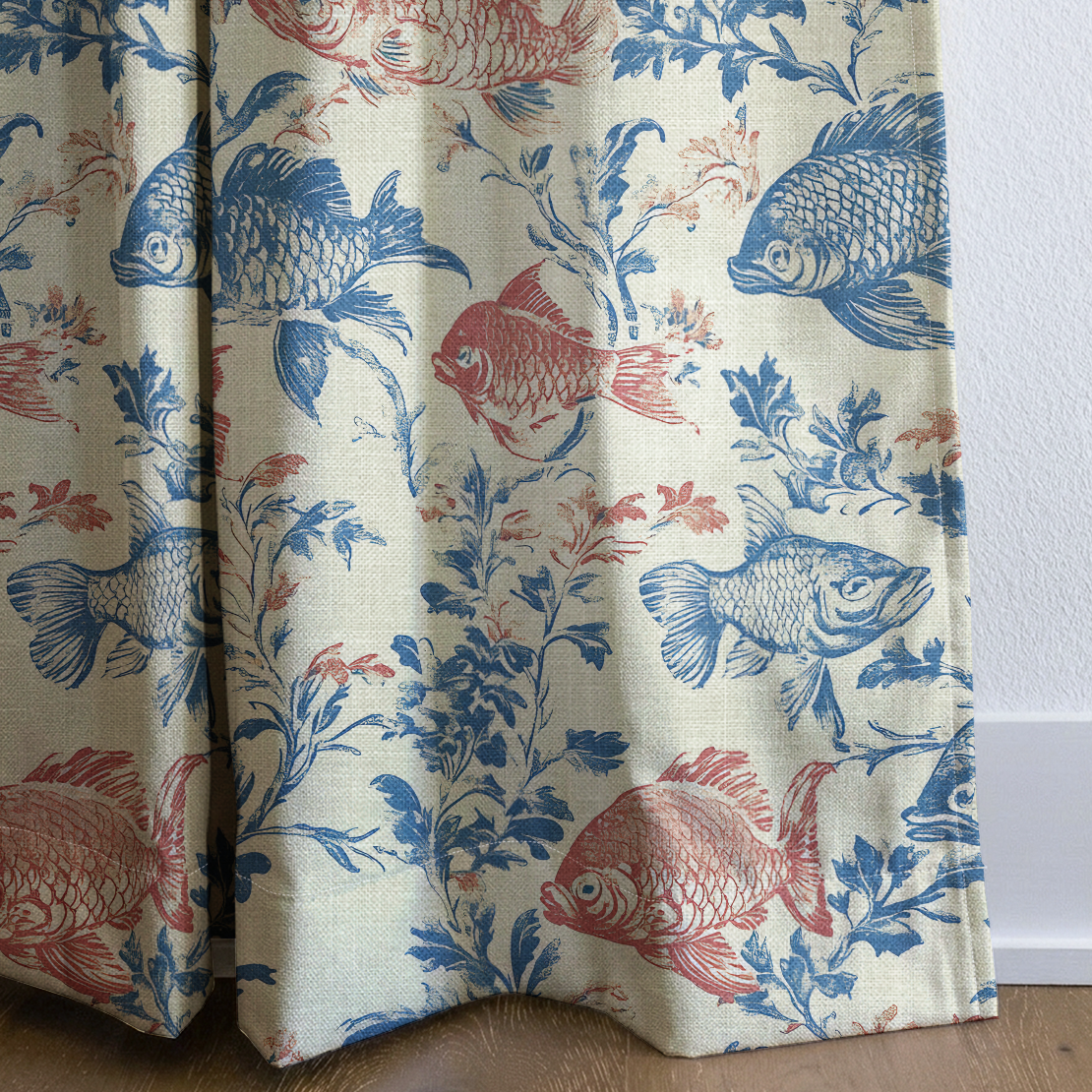 Fish Tank - Drapery — corner closeup