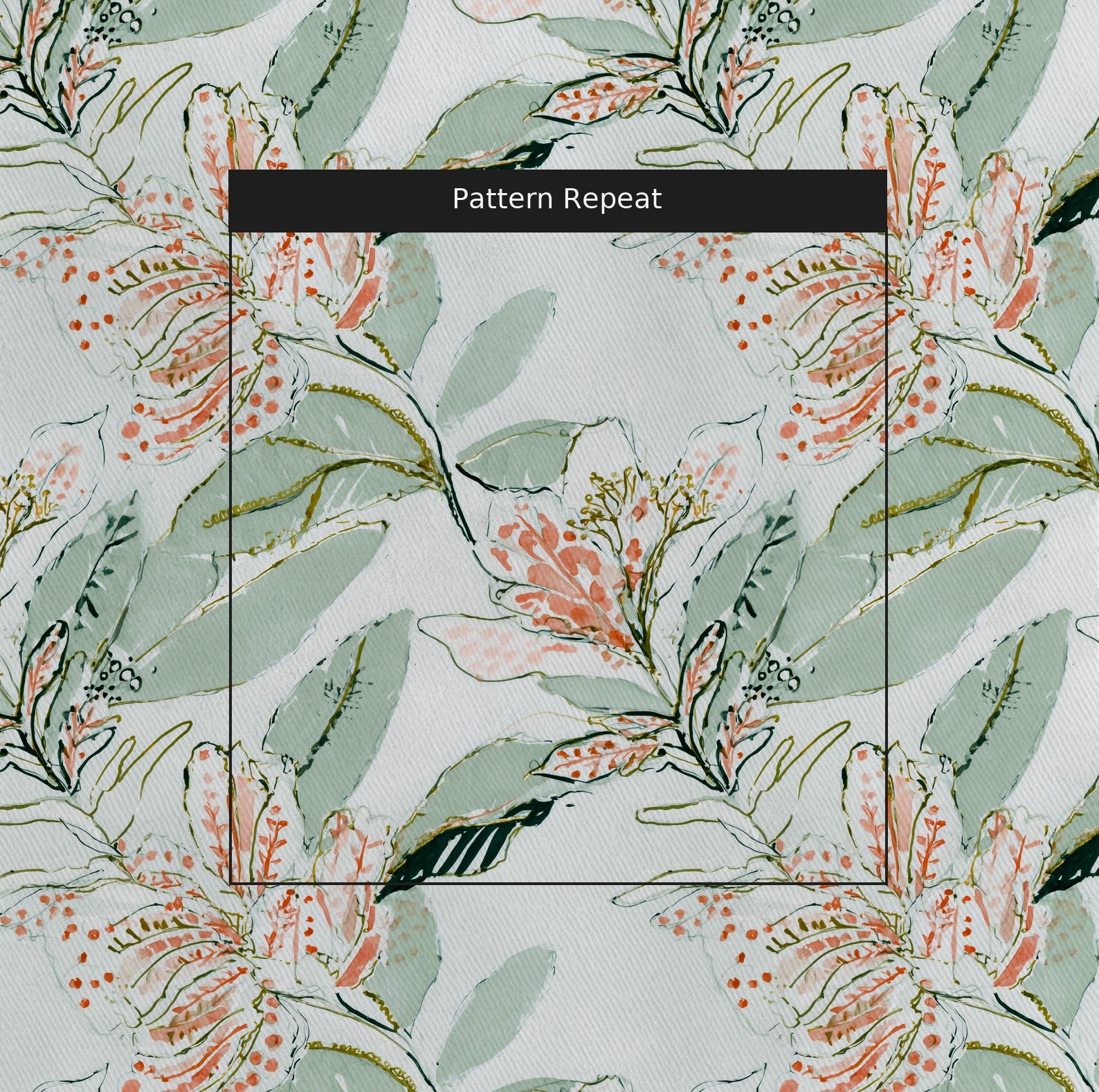 Violette Fabric by the Yard — pattern repeat