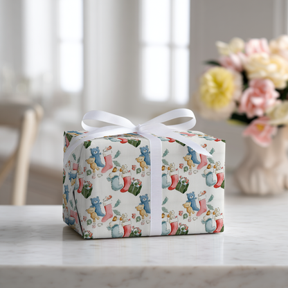 Teddy’s Stocking - Wrapping Paper