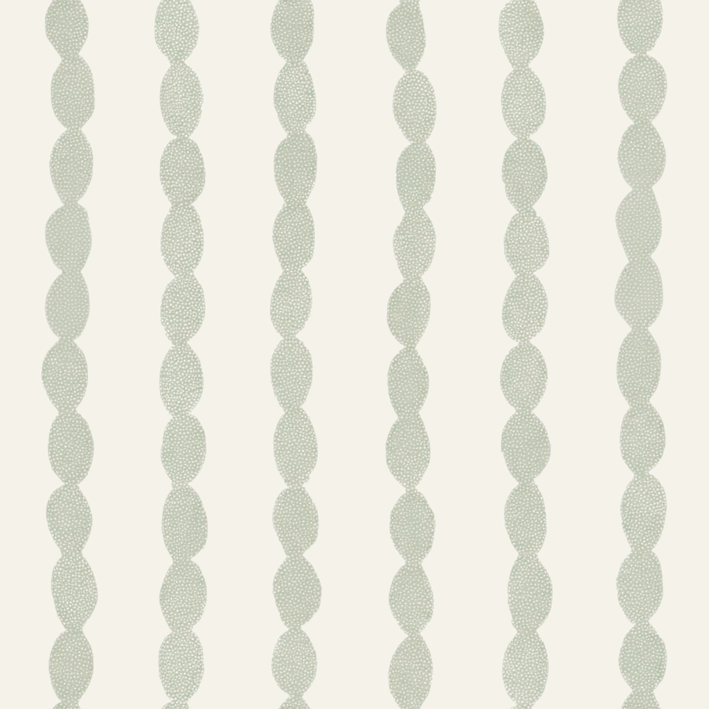 Loose Stems Lichen Chord Stripe Wallpaper