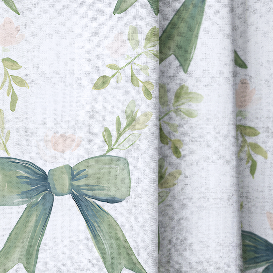Elegant Emerald - Drapery — close up
