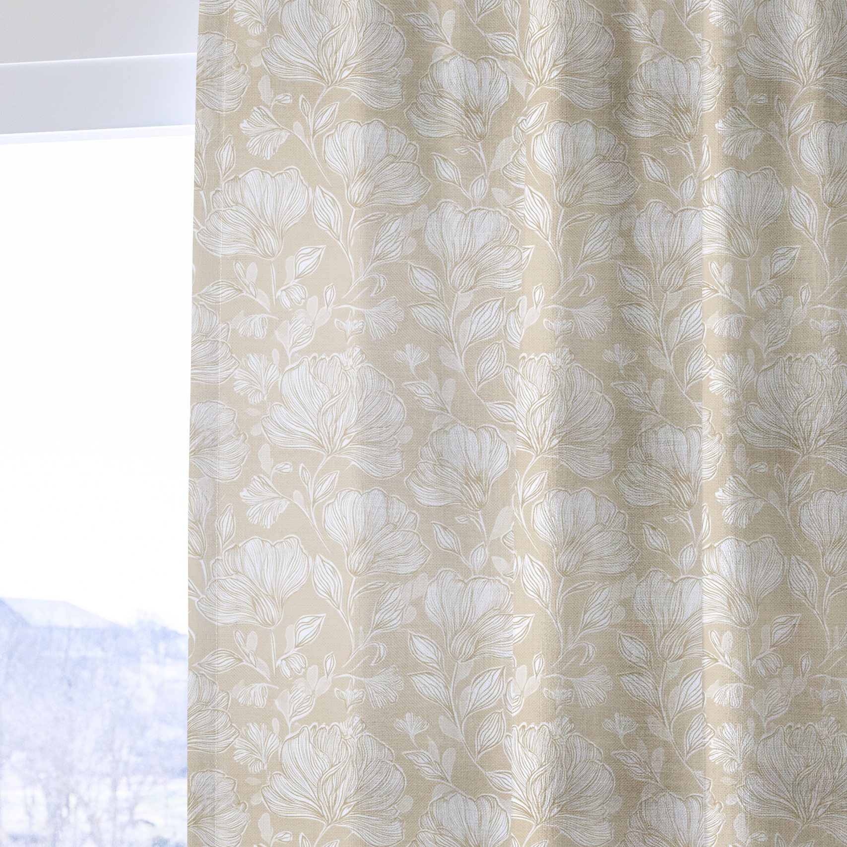 Caramel Threads - Drapery — one panel