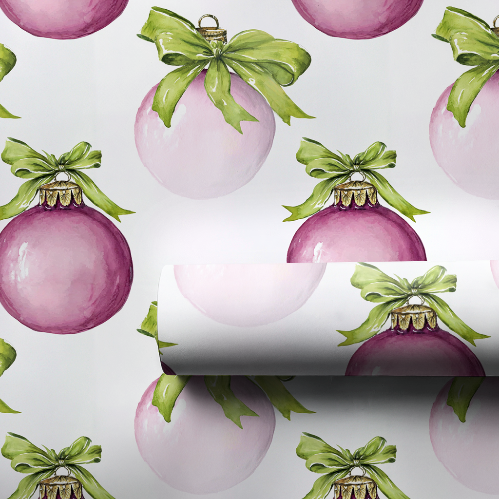 Plum Bauble - Wrapping Paper