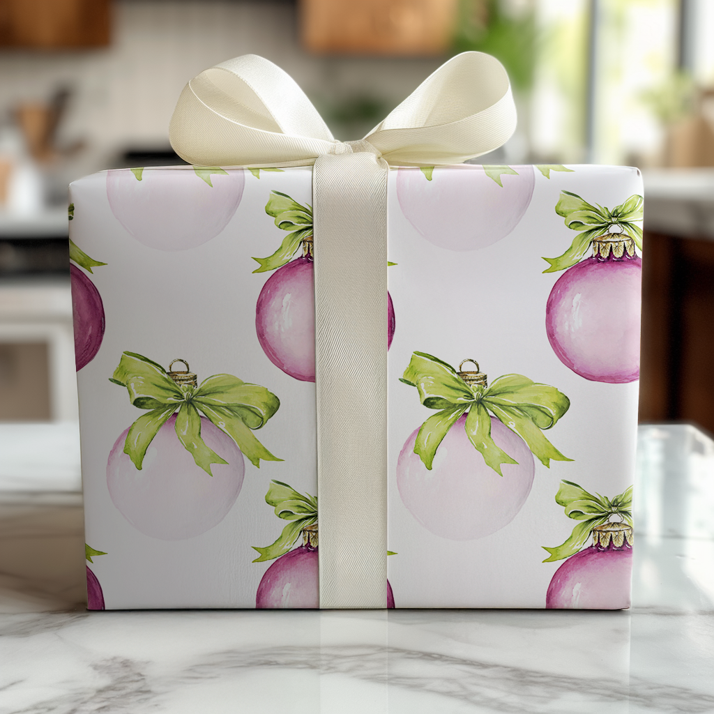 Plum Bauble - Wrapping Paper