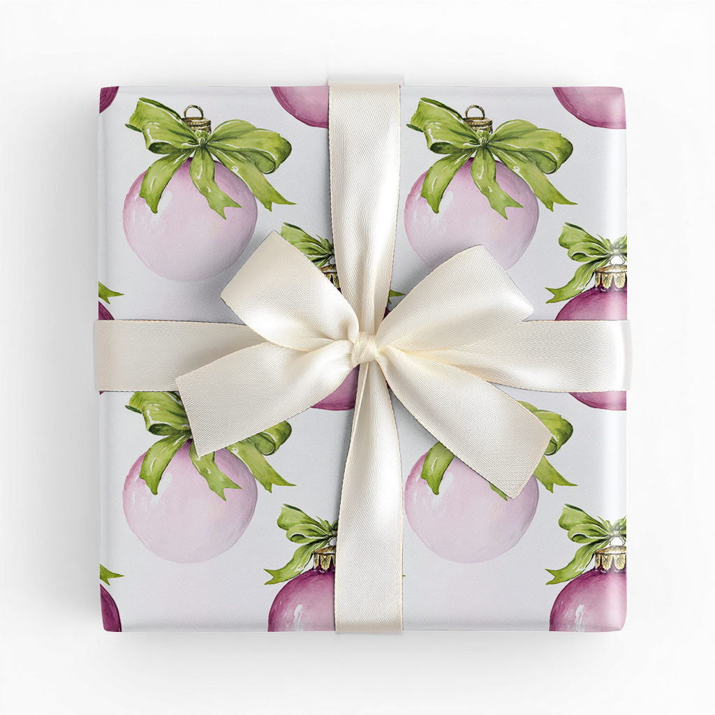 Plum Bauble - Wrapping Paper
