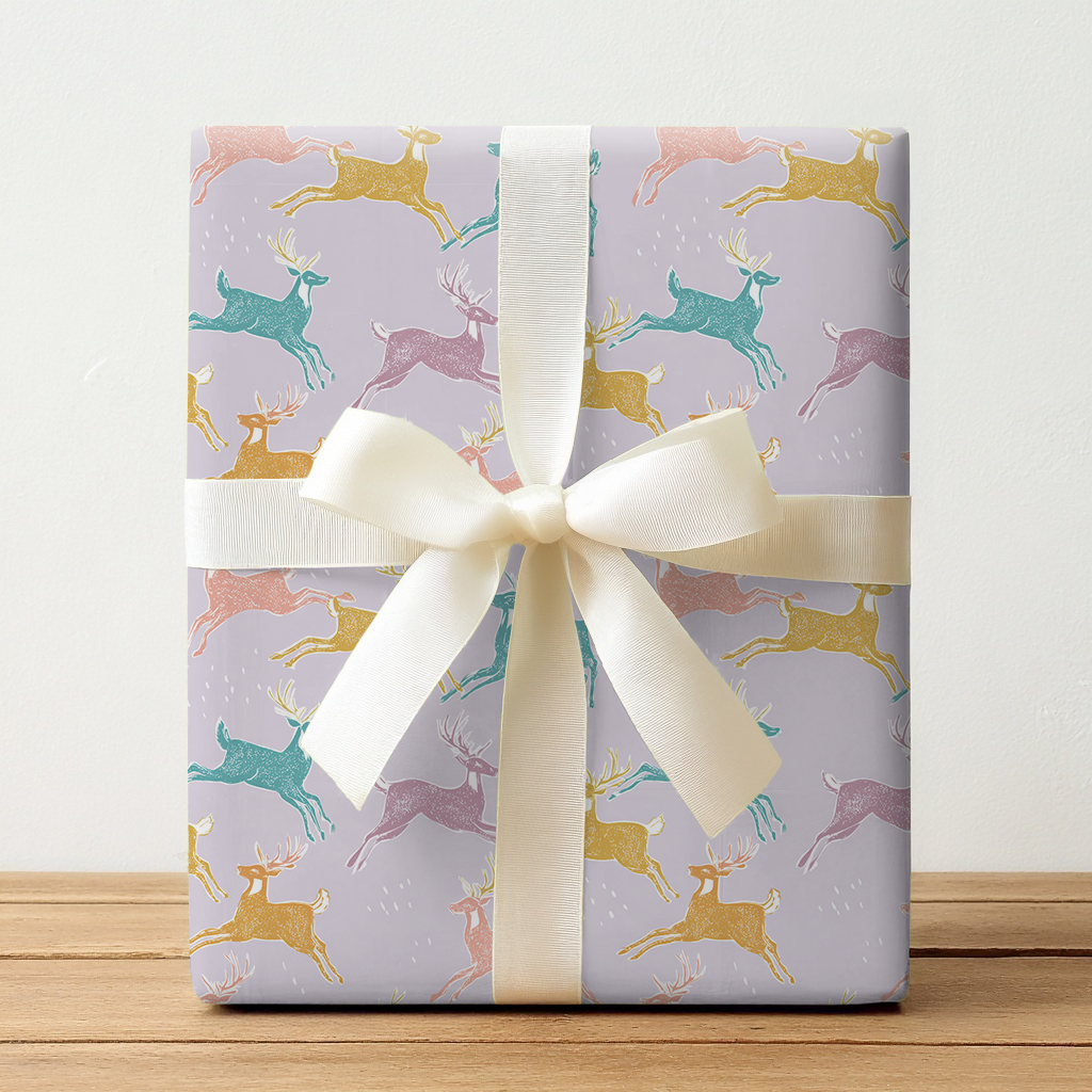 Pastel Prancers - Wrapping Paper