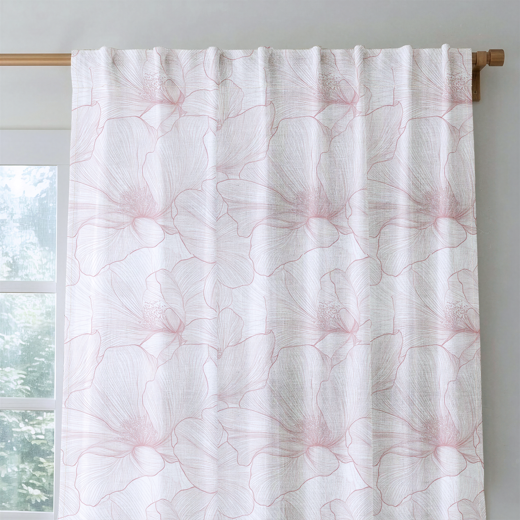 Coral Cabana - Drapery — rod