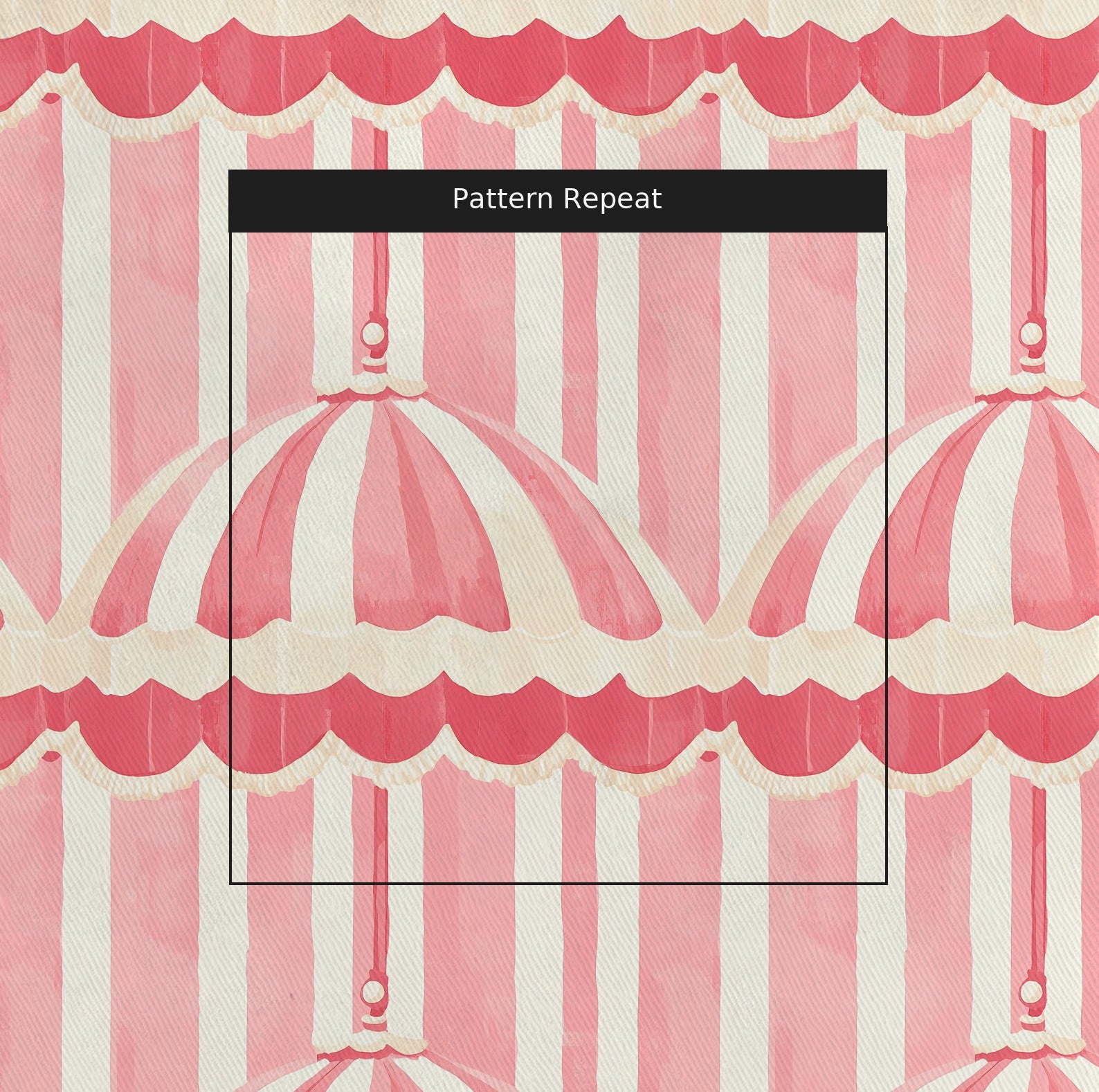 Boardwalk Bliss Fabric by the Yard — pattern repeat