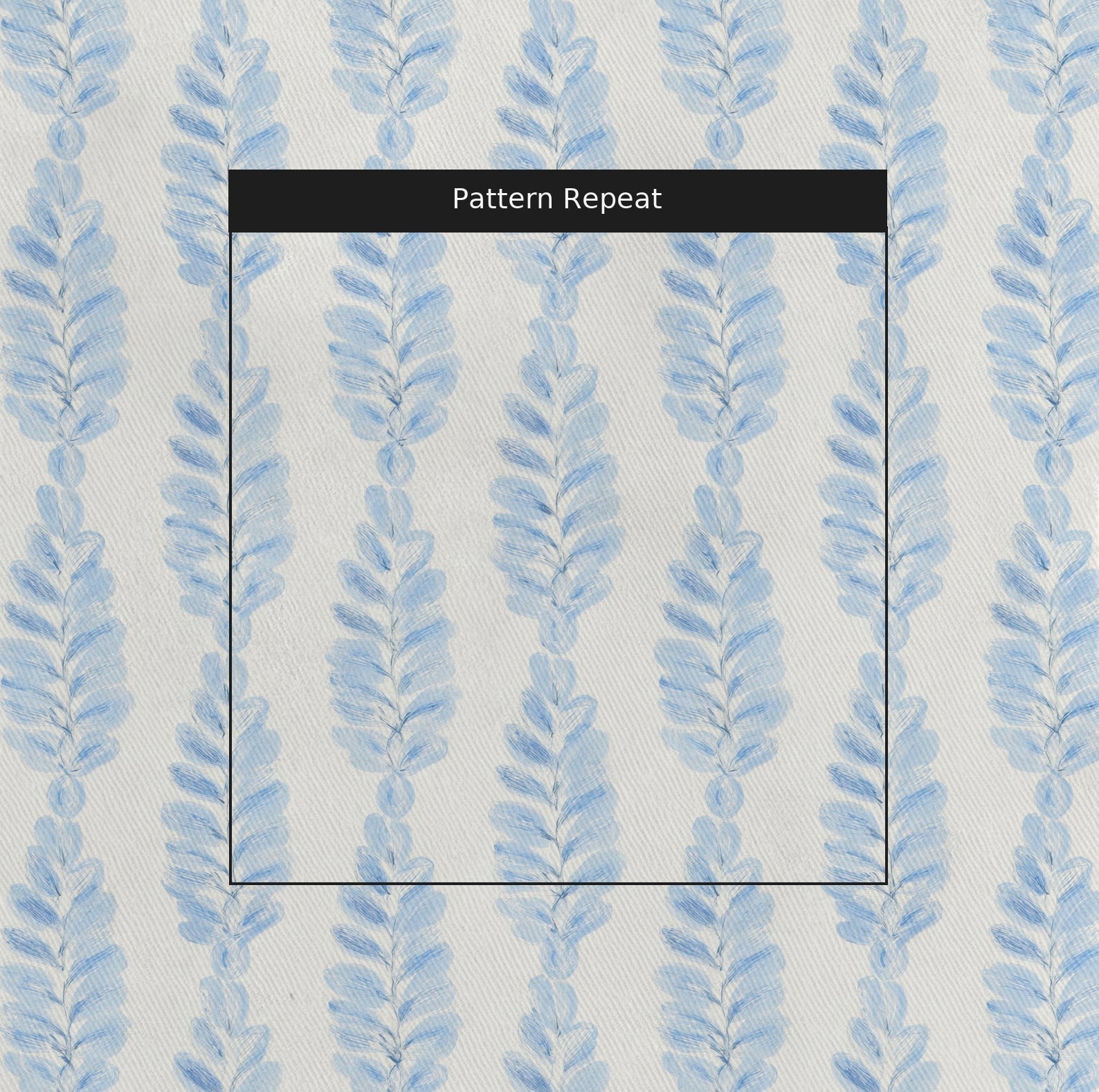 Carolina Ferns Fabric by the Yard — pattern repeat