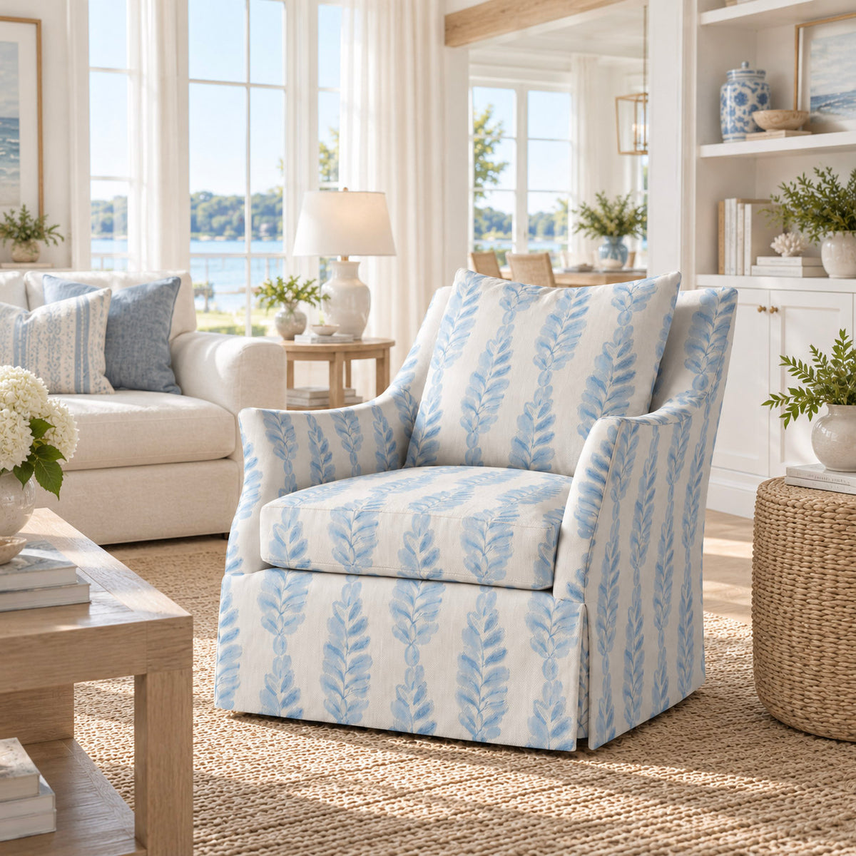 The Eleanor Chair in Carolina Ferns