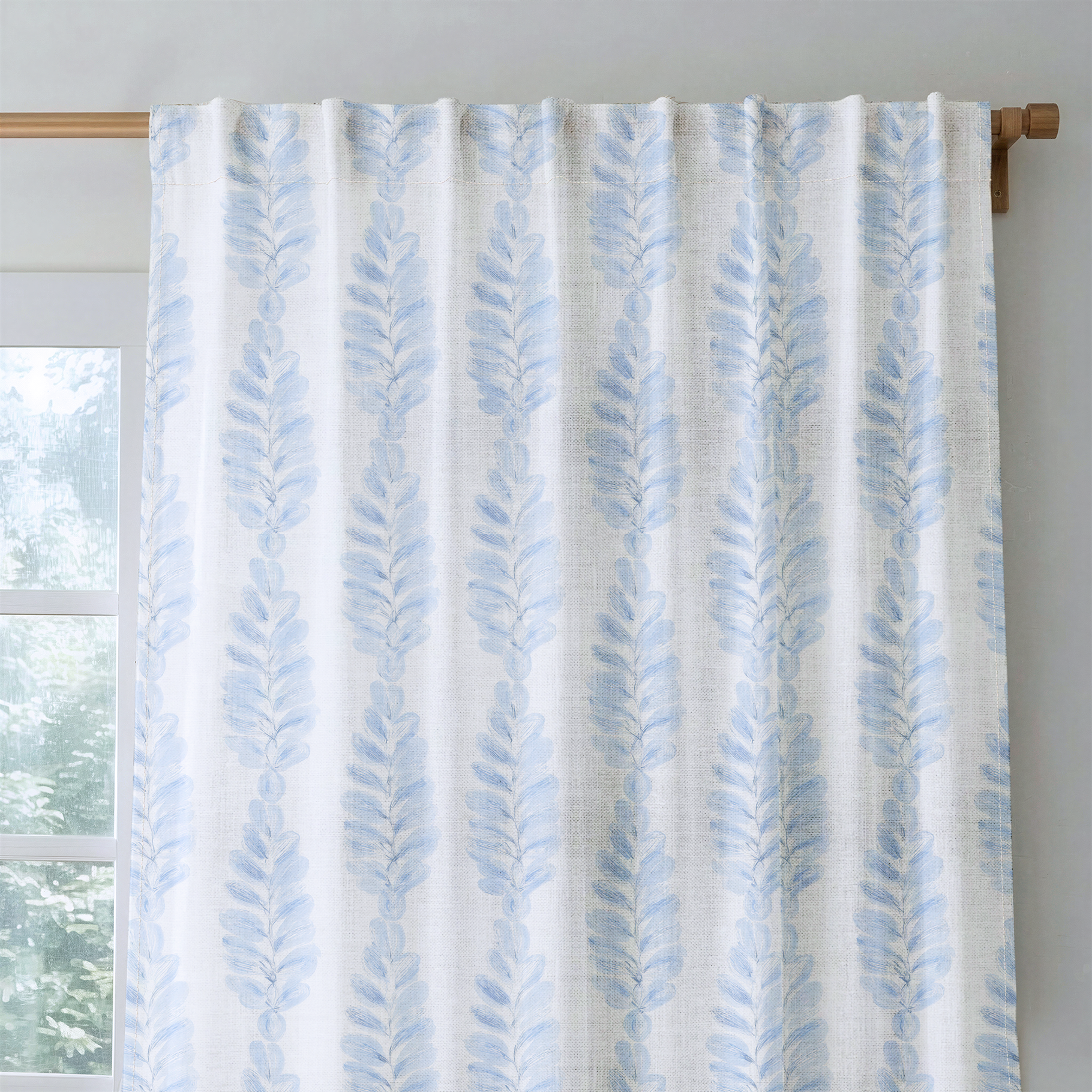 Carolina Ferns - Drapery — rod