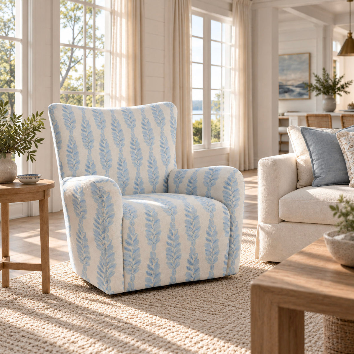 The Winston Chair in Carolina Ferns