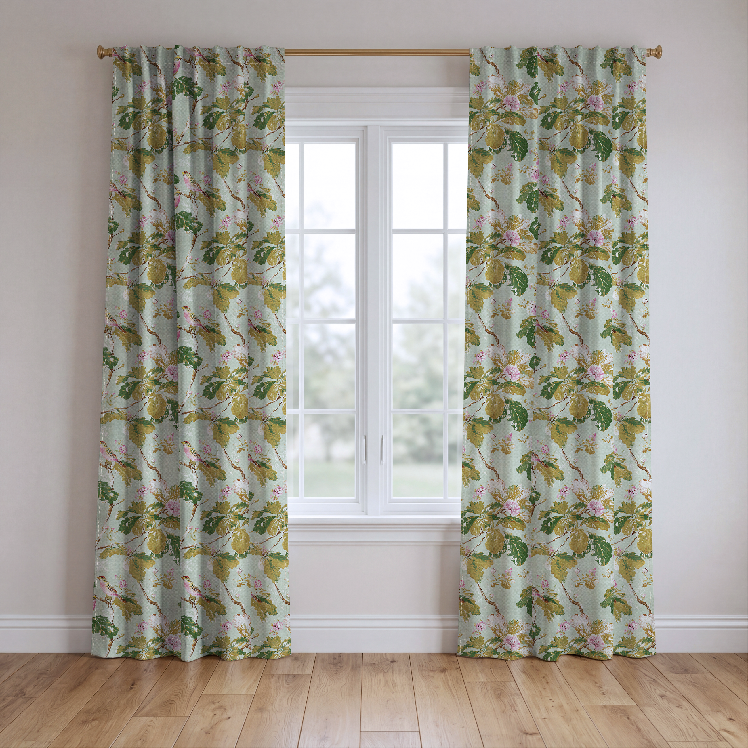 Maine - Drapery — two panels