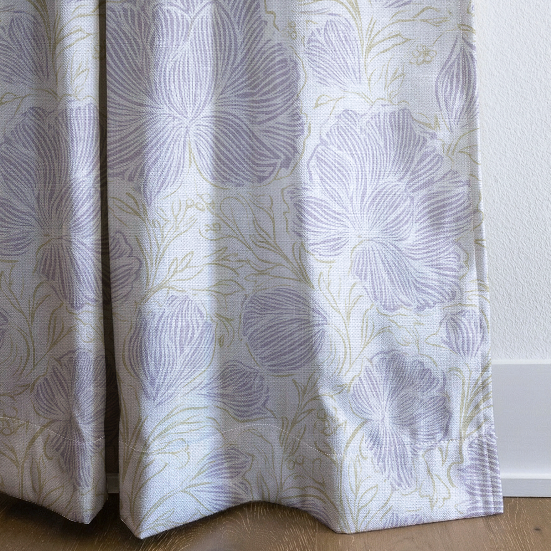 Lilac Veil - Drapery — corner closeup
