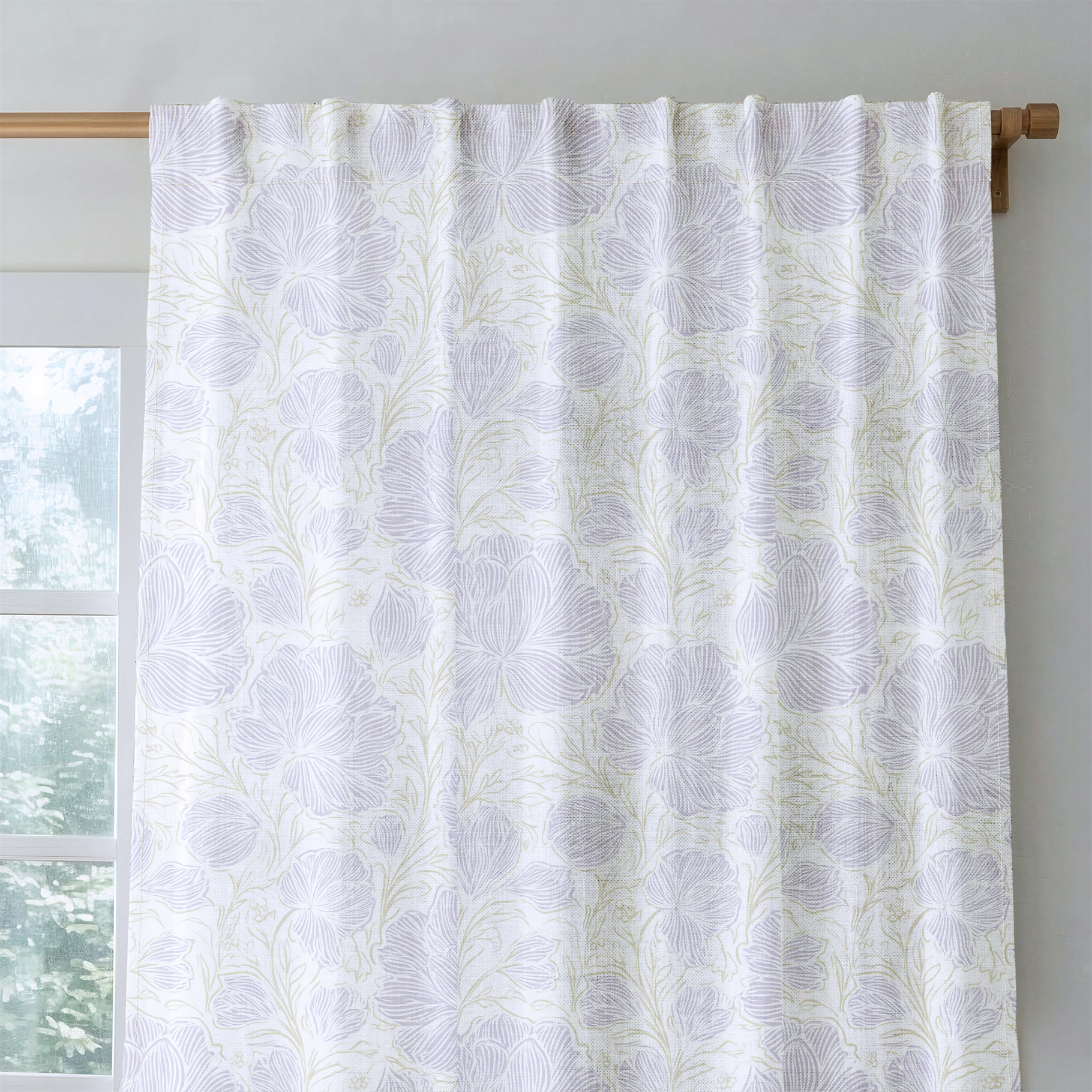 Lilac Veil - Drapery — rod