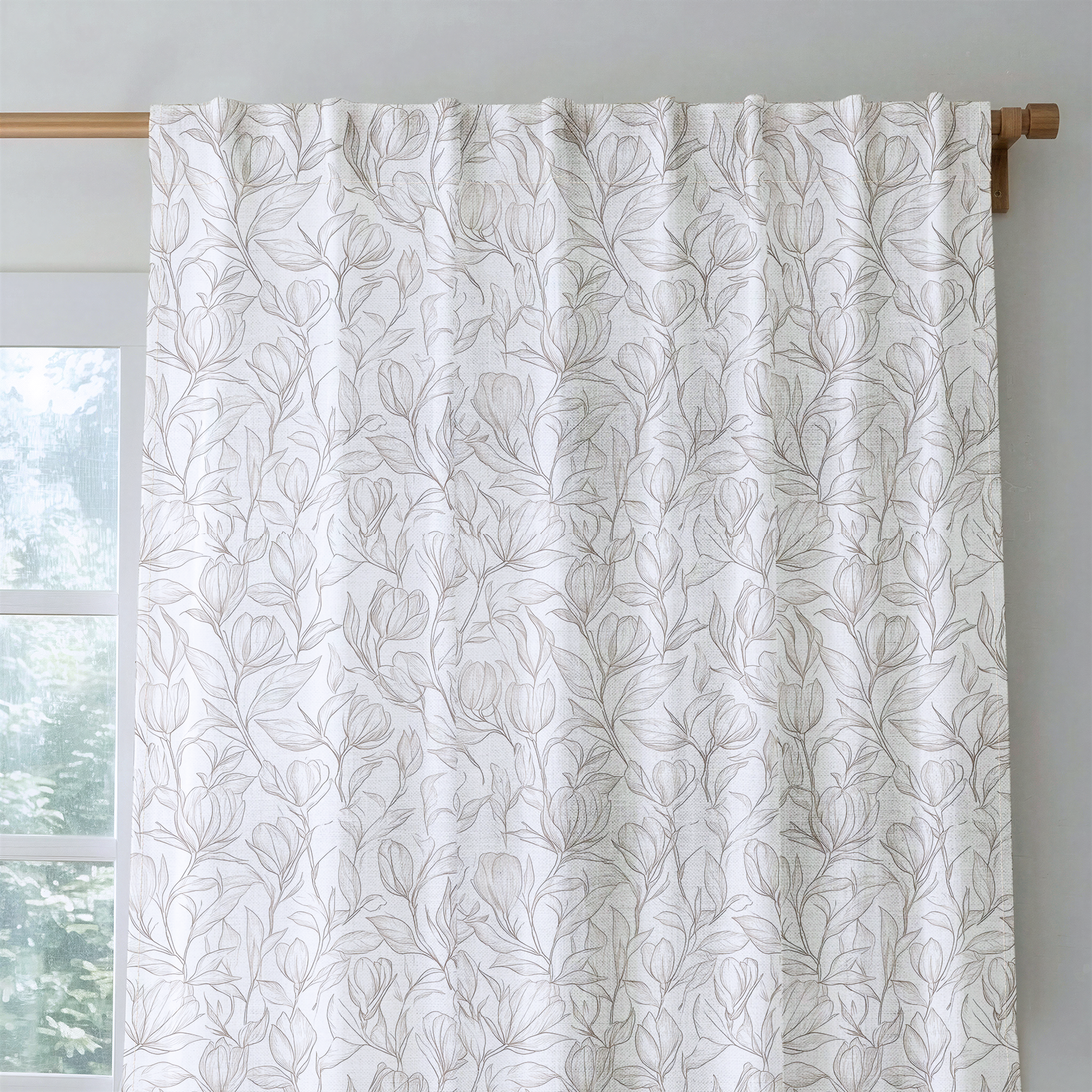 Magnolia Sketch - Drapery — rod