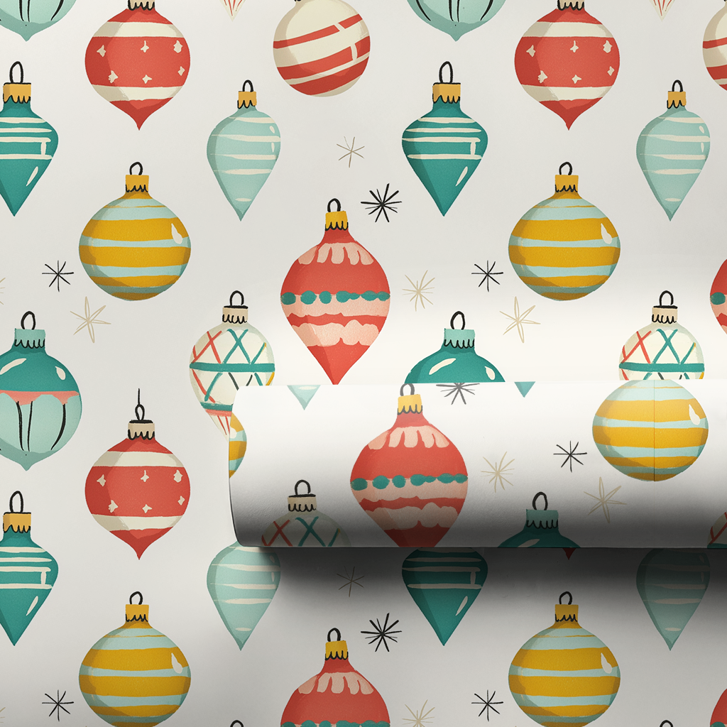 Vintage Baubles - Wrapping Paper
