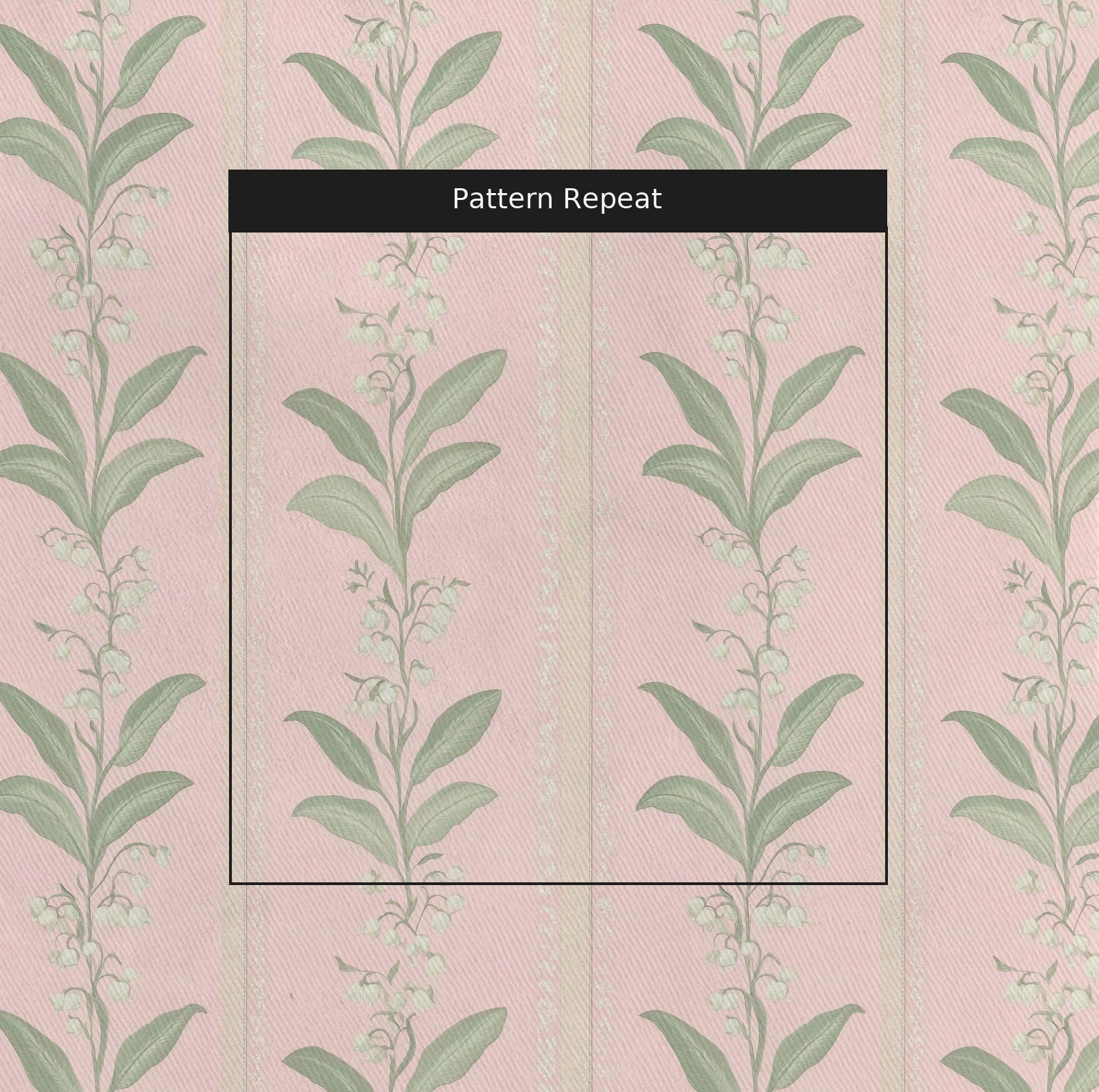 Lily Lane Baby Pink Fabric by the Yard — pattern repeat
