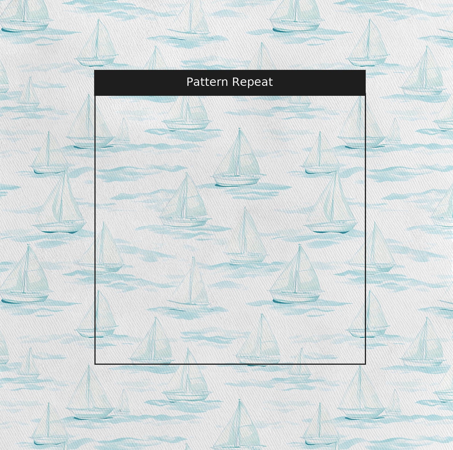 Sail Away Fabric by the Yard — pattern repeat