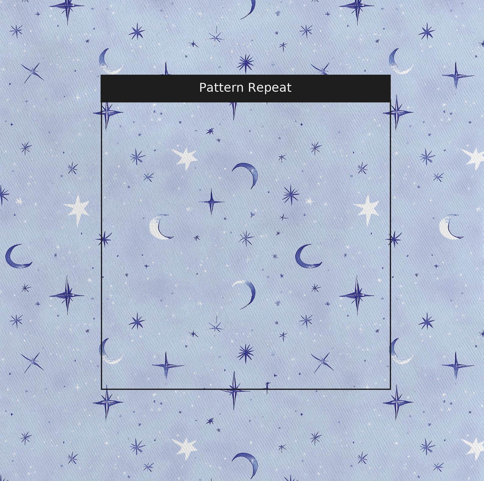 Lavender Sky Fabric by the Yard — pattern repeat