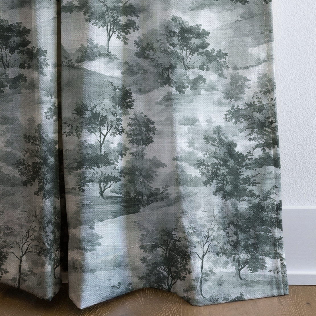 Fog & Found - Drapery — corner closeup