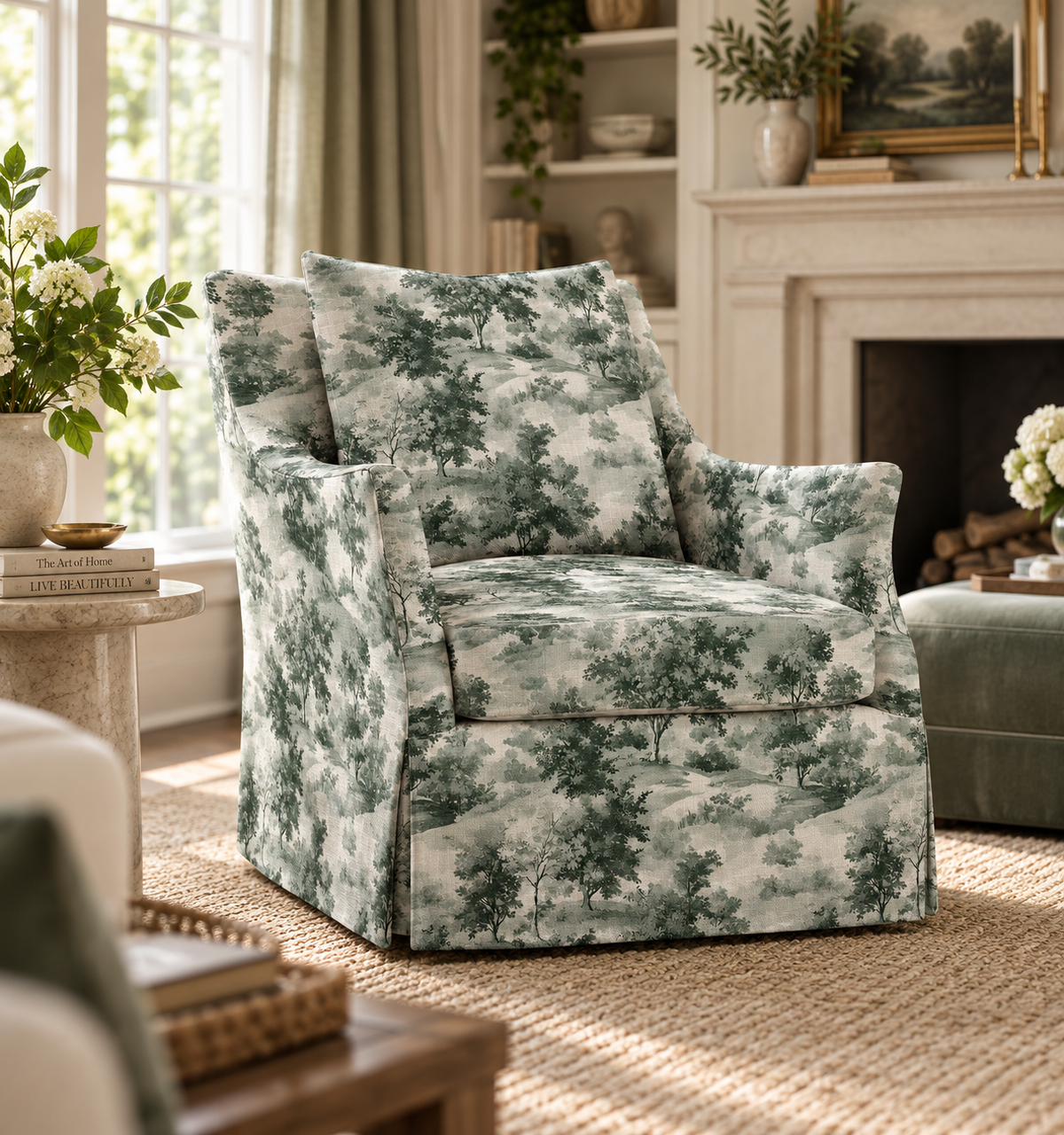 The Eleanor Chair in Fog & Found