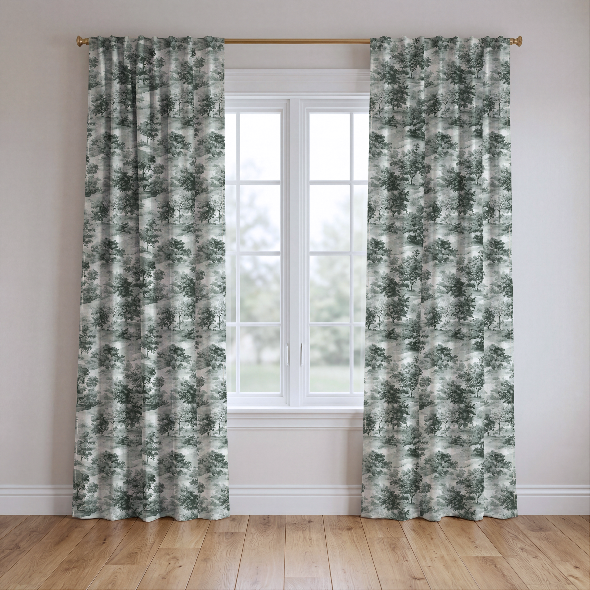 Fog & Found - Drapery — two panels
