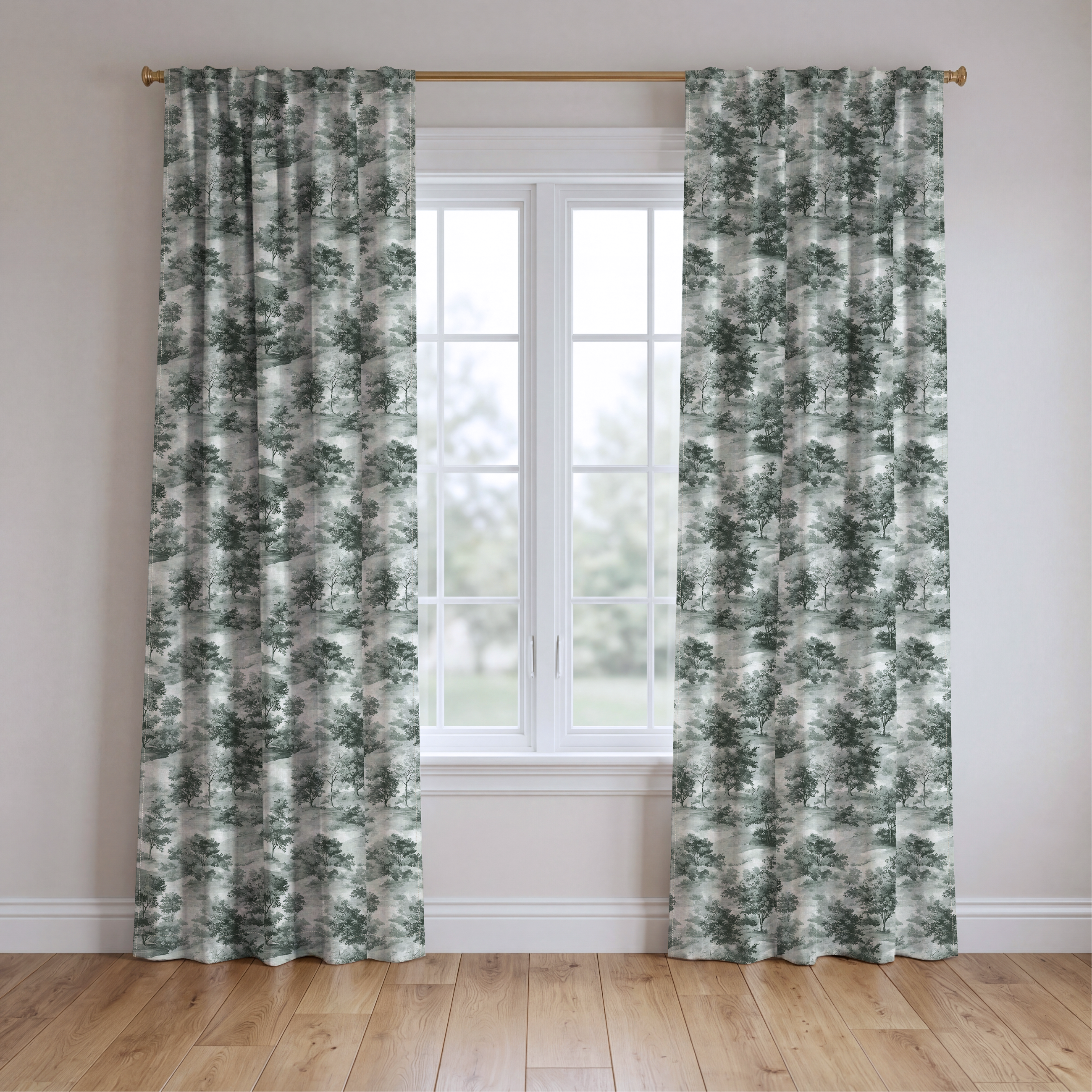 Fog & Found - Drapery — two panels