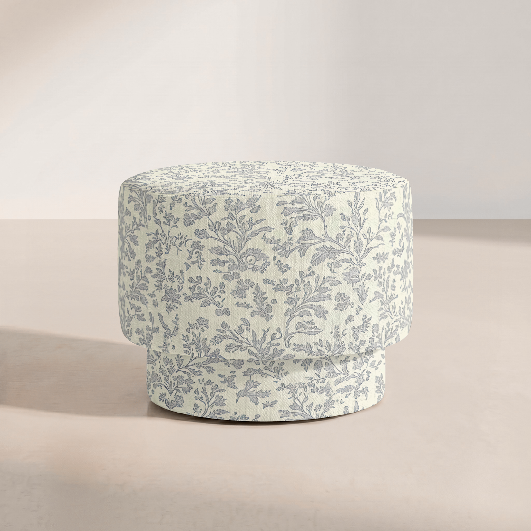 The Adelaide Ottoman in Ruby Nell