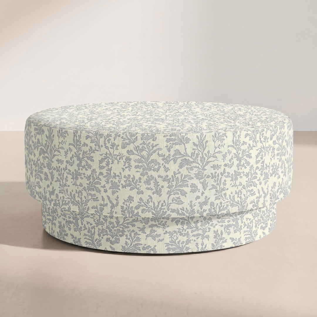 The Adelaide Ottoman in Ruby Nell