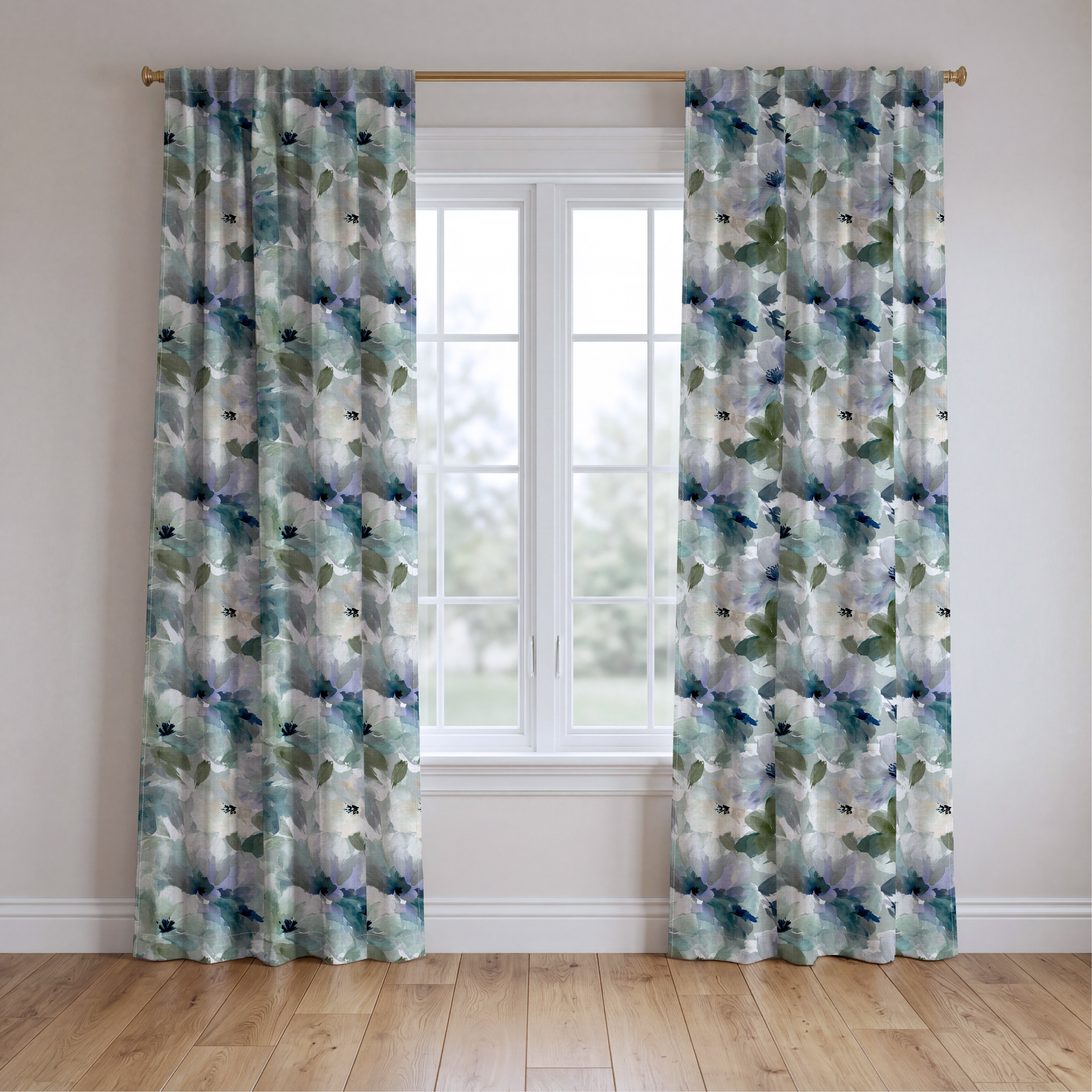 Wilding - Drapery — two panels