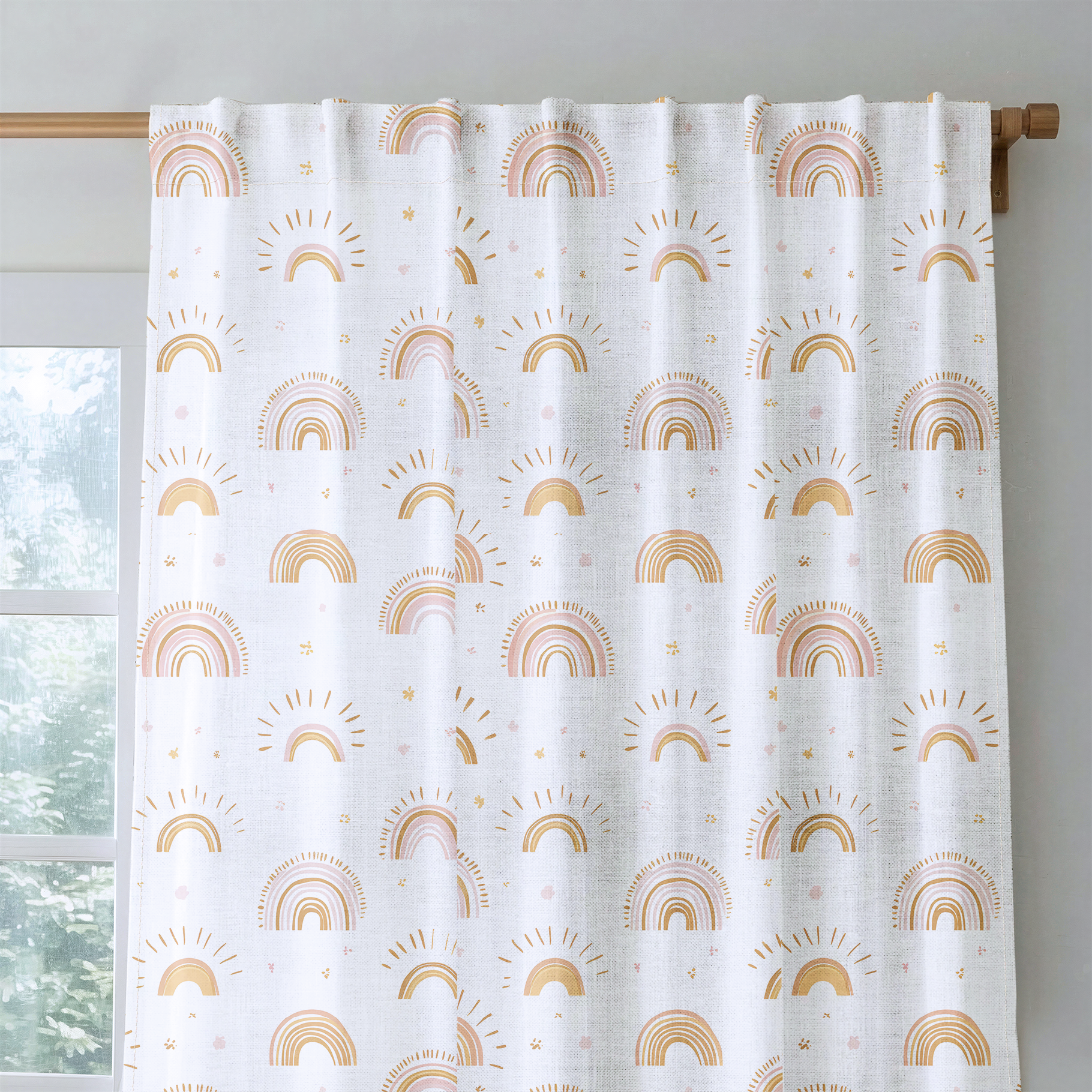 Rainbow Wishes - Drapery — rod