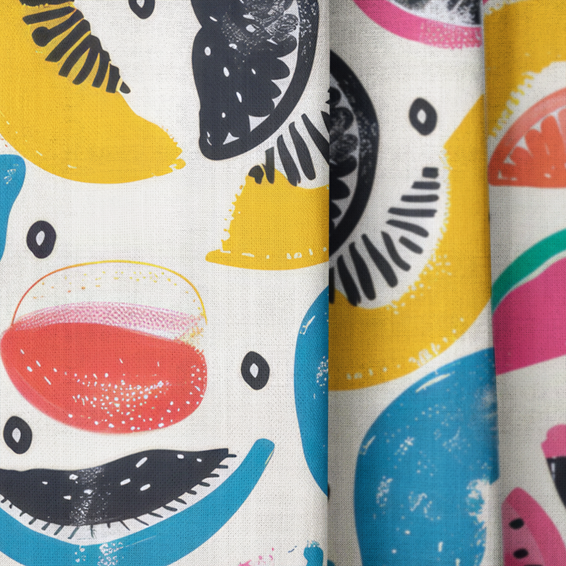 Citrus Sienna - Drapery — close up