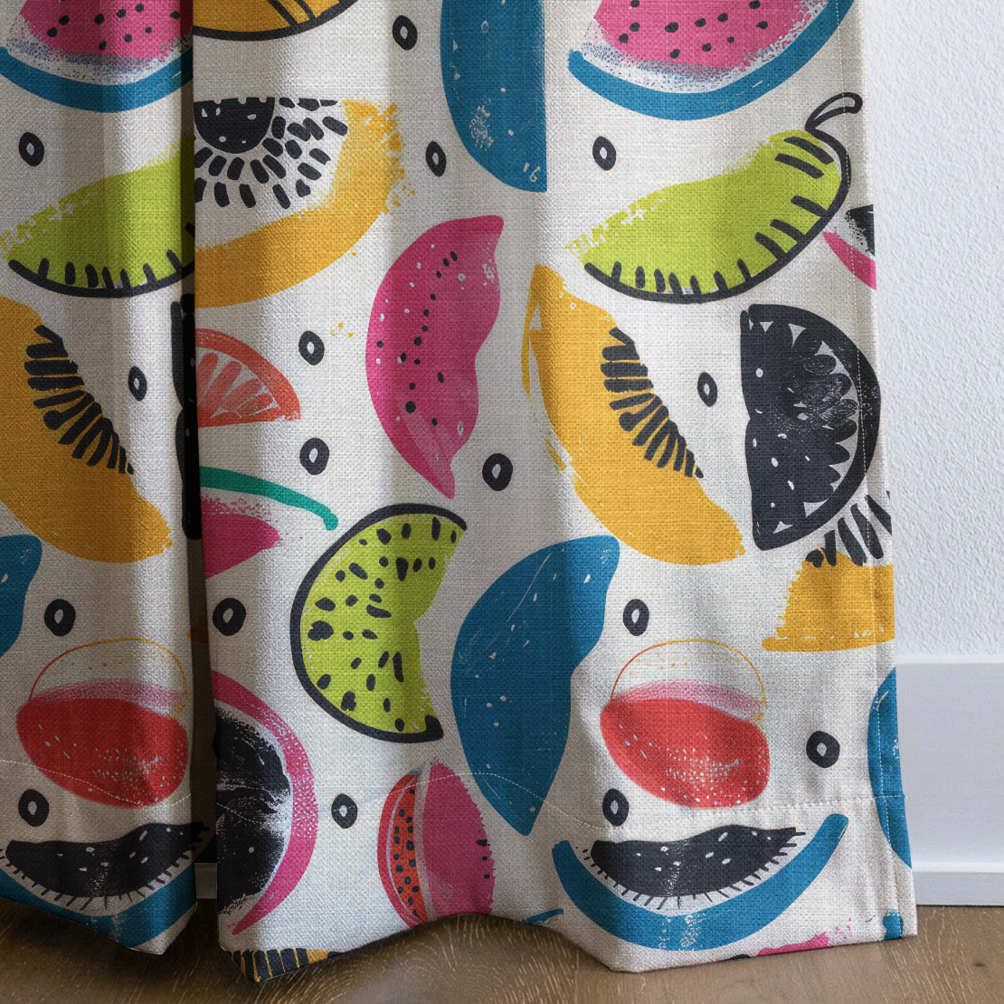 Citrus Sienna - Drapery — corner closeup