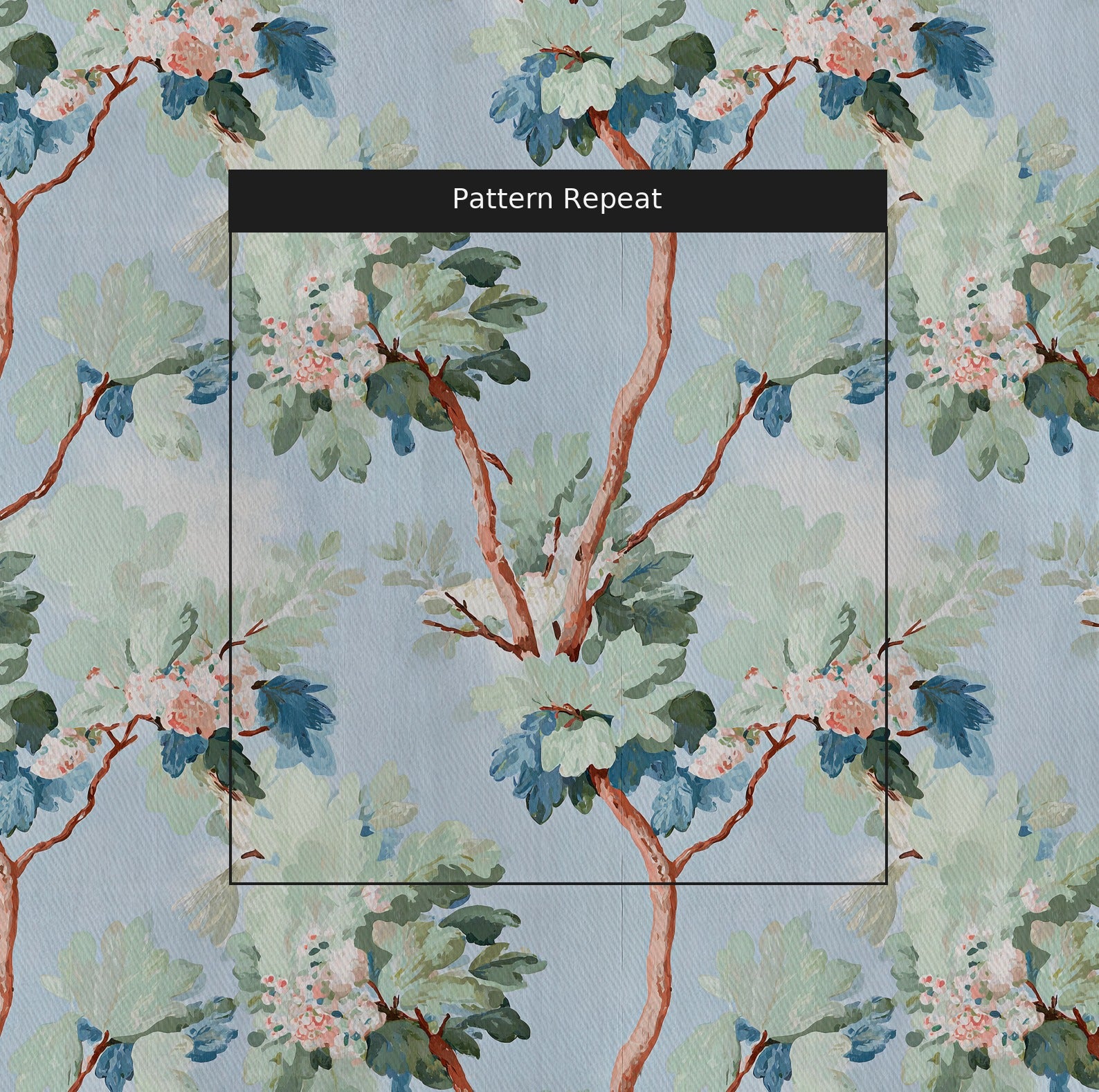 Athens Fabric by the Yard — pattern repeat