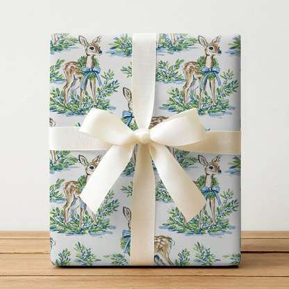 Fawn Blue - Wrapping Paper