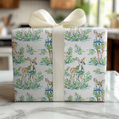 Fawn Blue - Wrapping Paper
