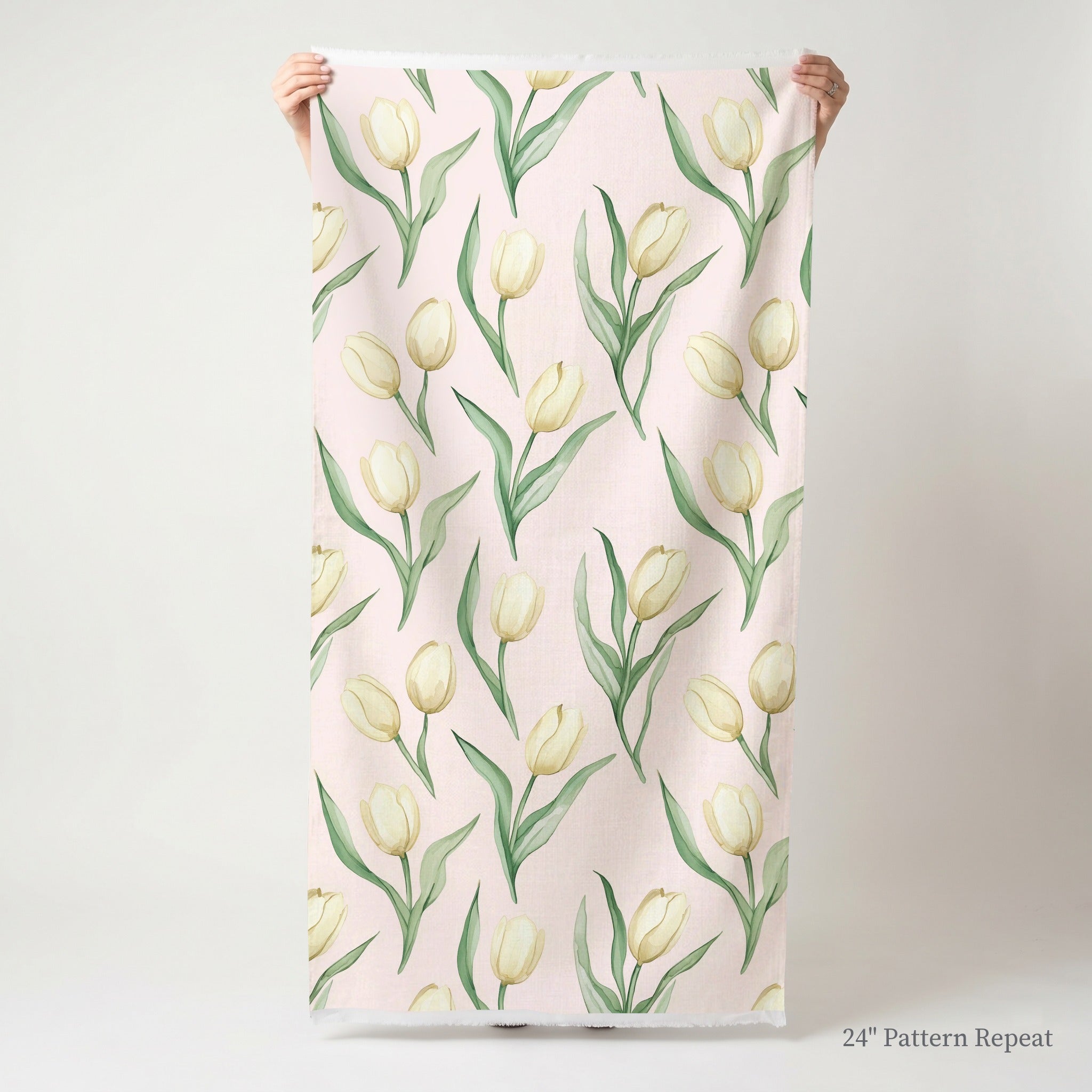 Juliettes Garden Soft Yellow Fabric by the Yard